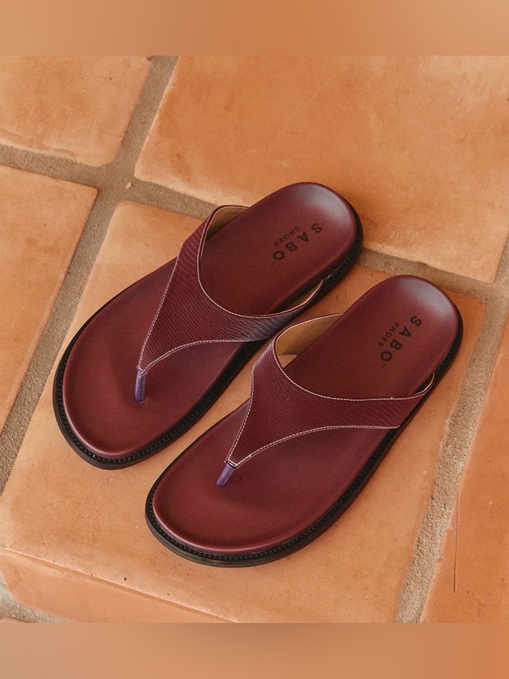 Sabo Anya Sandals - Burgundy NWT